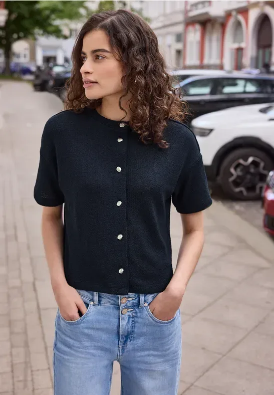 Kurzarm Jacke im Strick