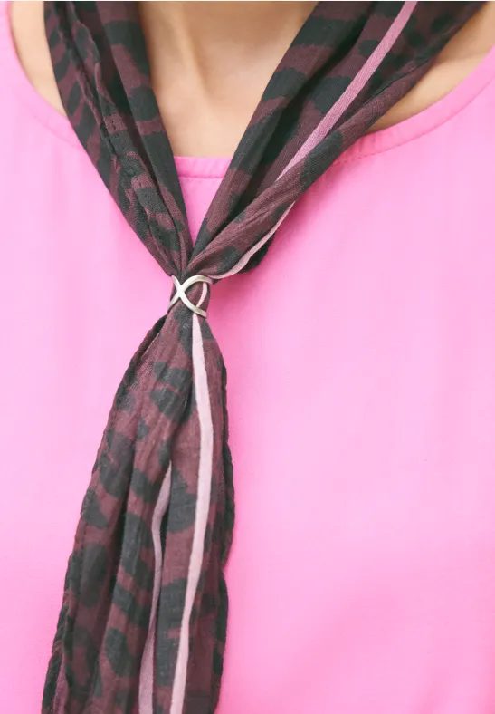 Bandana in Diamantform mit Ring
