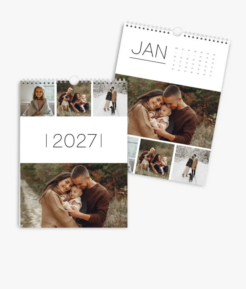 Wandkalender 2027 im Format A4 hoch
