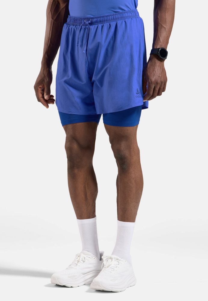 Odlo Zeroweight 5 Inch 2-In-1 Laufshorts für Herren - Training, Running - blau, S