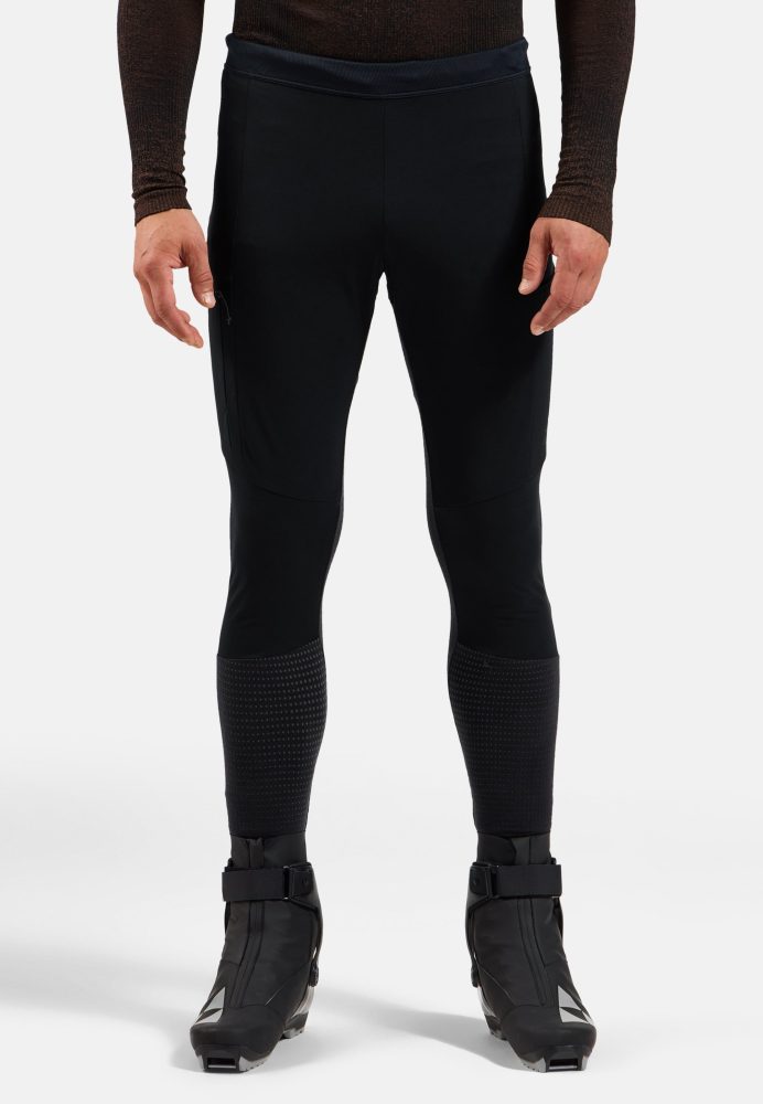 Odlo Zeroweight Pro Windproof Langlauftights für Herren - Skilanglauf - schwarz, S