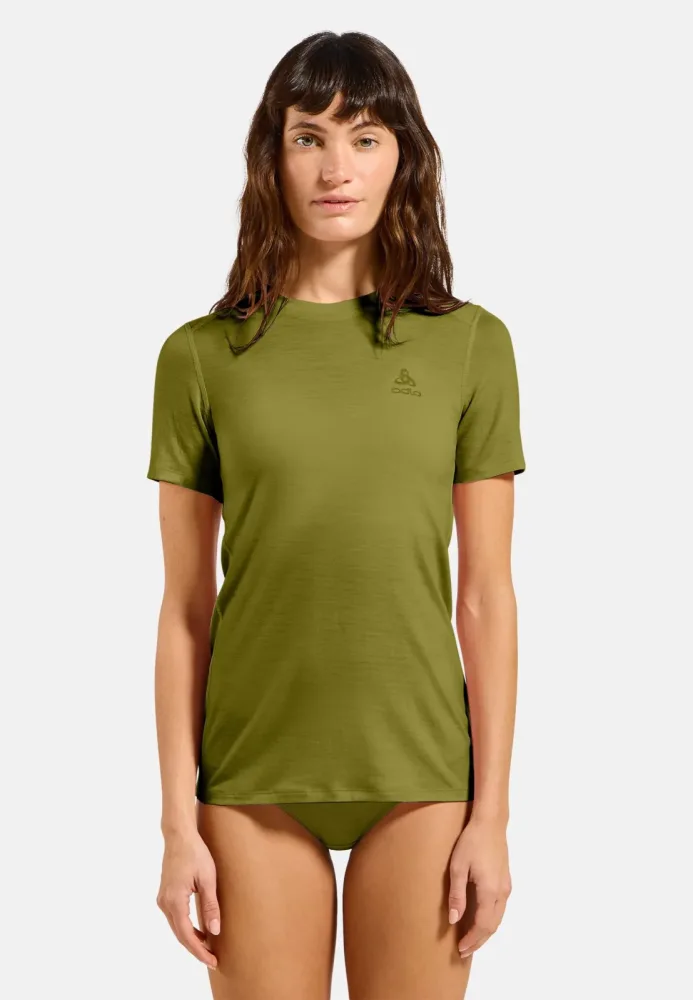 Odlo Damen Merino 160 Bl Crew Neck T-Shirt