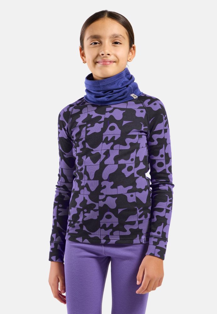 Odlo Kinder Active Warm Graphic Crew Longsleeve