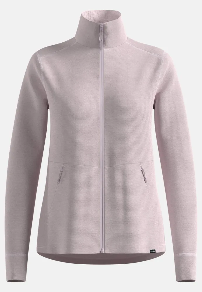 Odlo Grid Fleece Mid Layer Full-Zip für Damen - Wandern - pink, XL