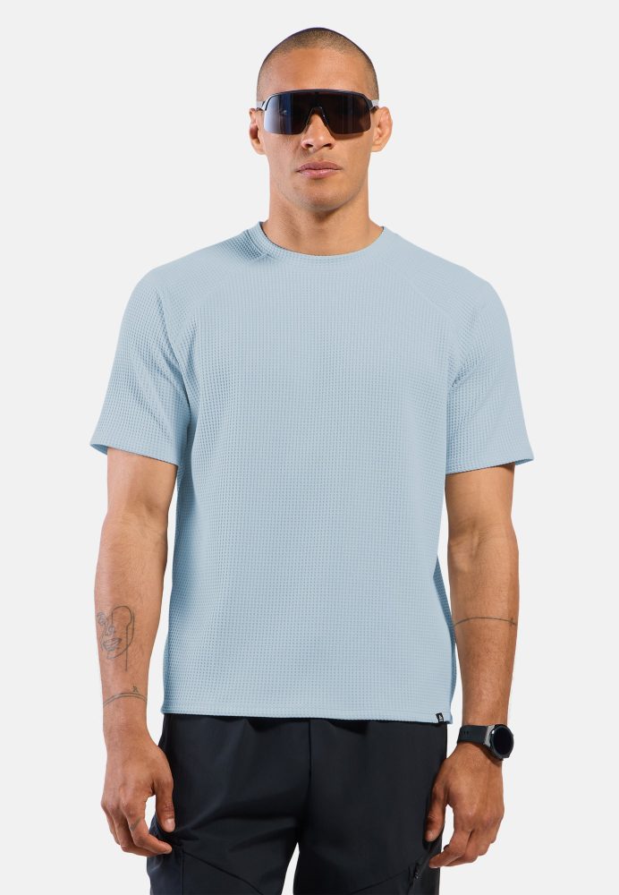 Odlo Cubic T-Shirt für Herren - Wandern, Casual Comfort - blau, L
