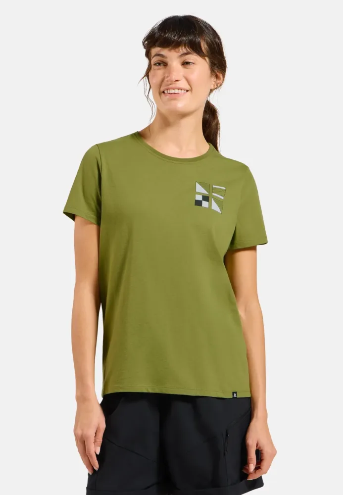 Odlo Damen Cotton Blend Odlo Flags T-Shirt
