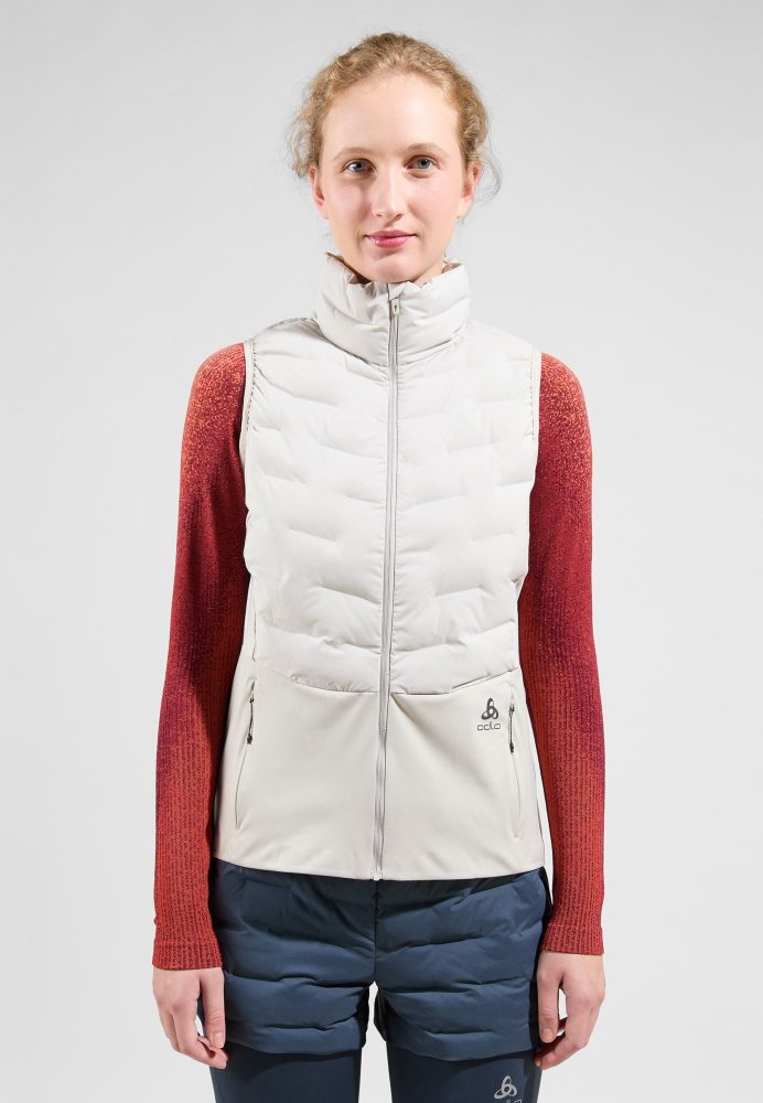 Odlo Zeroweight Insulator Laufweste für Damen - Skilanglauf, Running - beige, M
