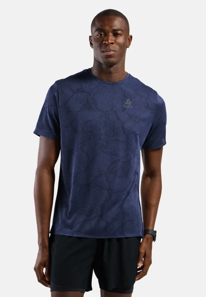 Odlo Zeroweight Engineered Chill-Tec Lauf-T-Shirt für Herren - Training, Running - blau, XXL
