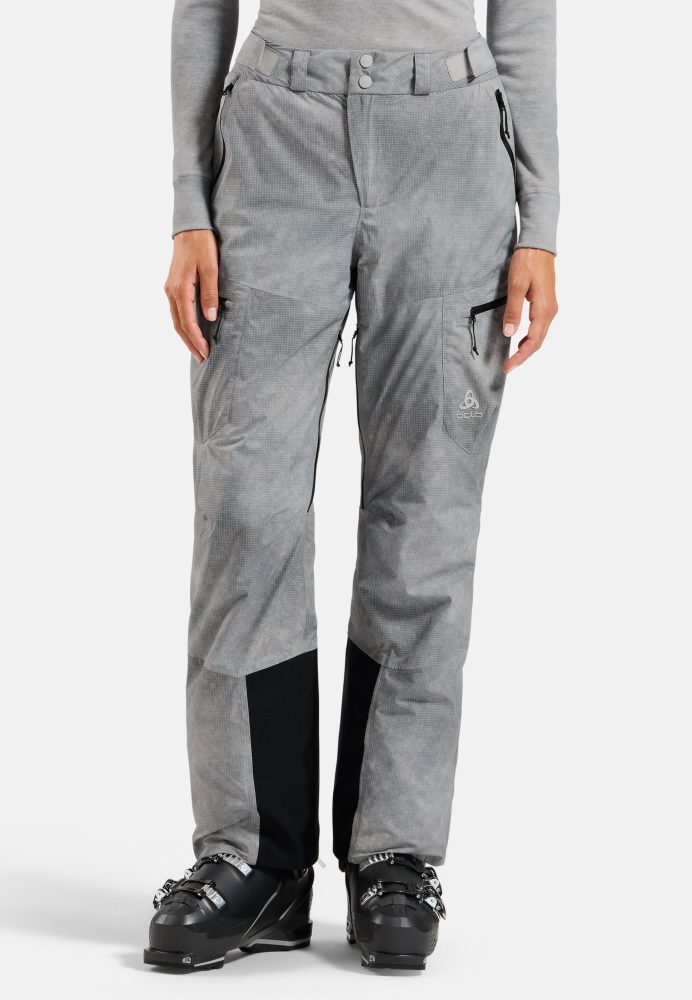 Odlo Descent Pow Insulated Hose für Damen - Ski & Snow - grau, 34