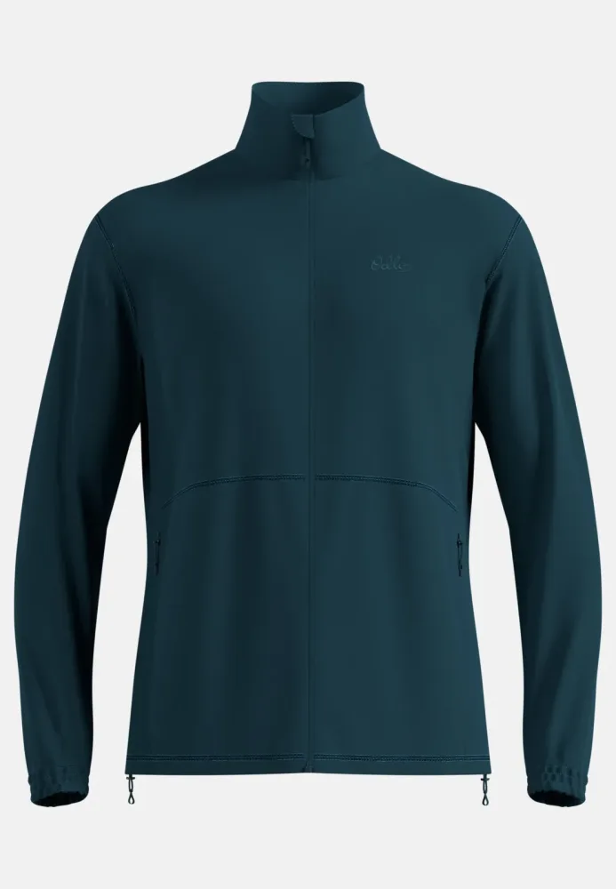 Odlo Classic Fleece Mid Layer Full-Zip für Herren - Wandern, Ski & Snow - marineblau, XXL