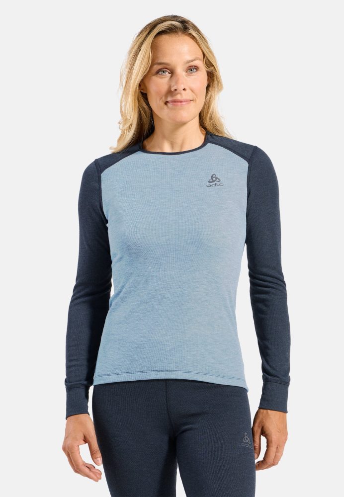 Odlo Active Warm Special Set Base Layer Set für Damen - Wandern, Ski & Snow - blau, L