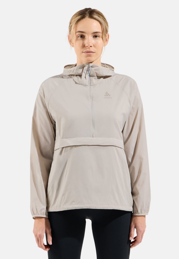 Odlo Essential Windbreaker Jacke für Damen - Wandern - beige, M