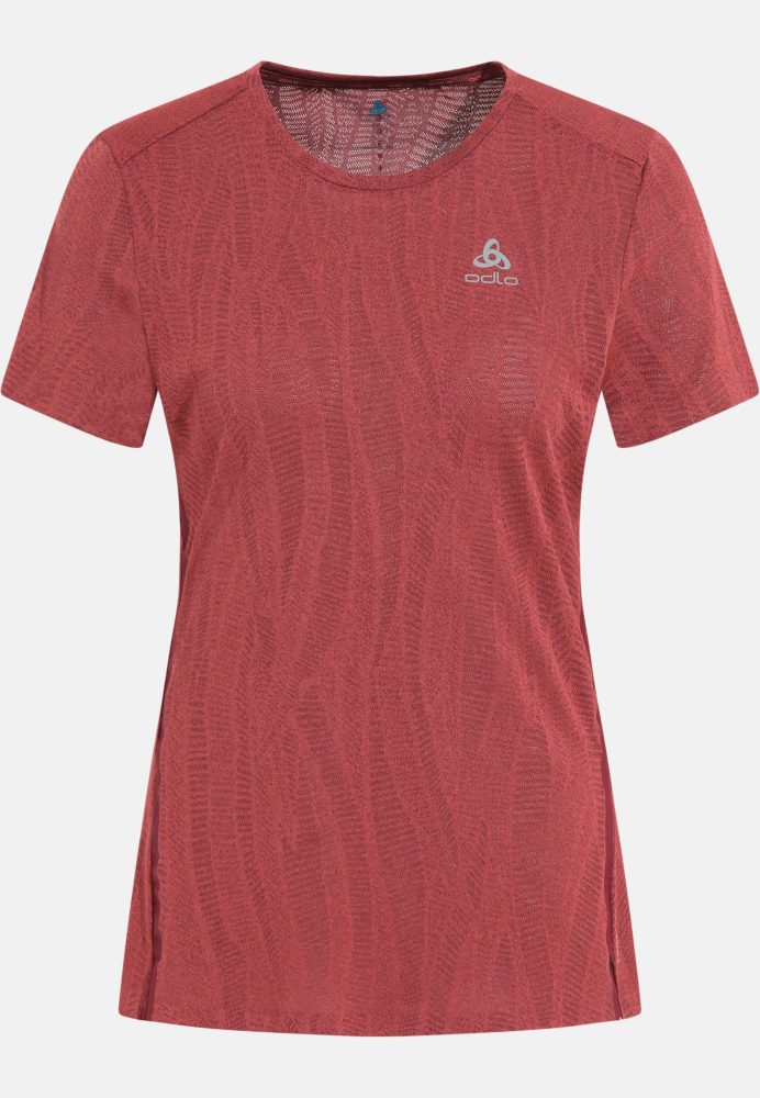 Odlo Zeroweight Engineered Chill-Tec Laufshirt für Damen - Training, Running - rot, XS