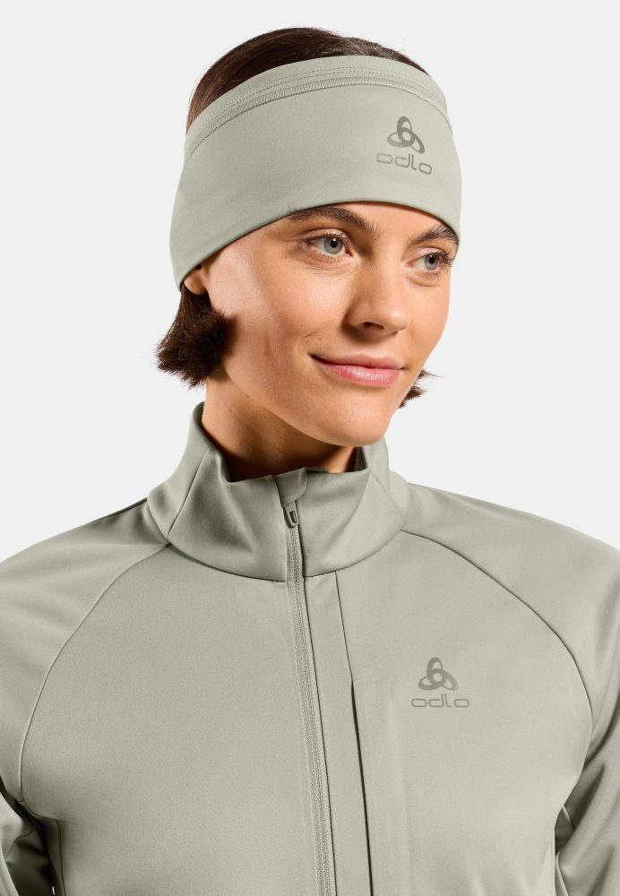 Odlo Ceramiwarm Stirnband - Radsport, Running - grün, OneSize