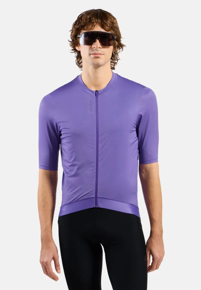 Odlo Zeroweight Pro Rad-Shirt Full-Zip für Herren - Radsport - lila, M