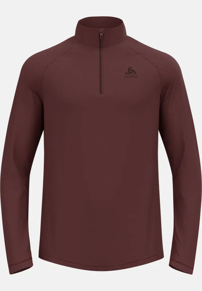 ODLO Herren Unterzieh Zipshirt Besso Mid Layer braun | S