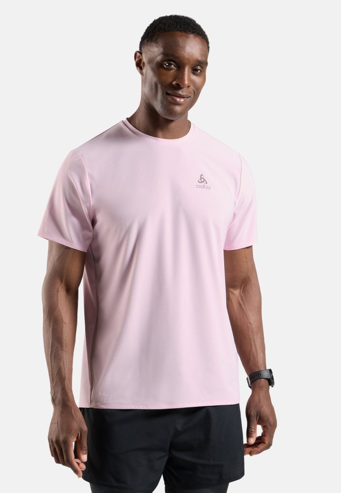 Odlo Zeroweight Chill-Tec Lauf-T-Shirt für Herren - Training, Running - pink, XL