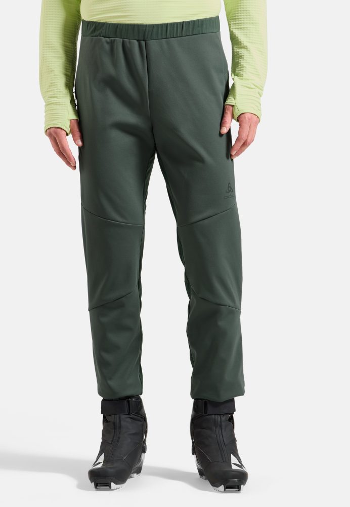Odlo Essential Warm Langlaufhose für Herren - Skilanglauf - grün, L