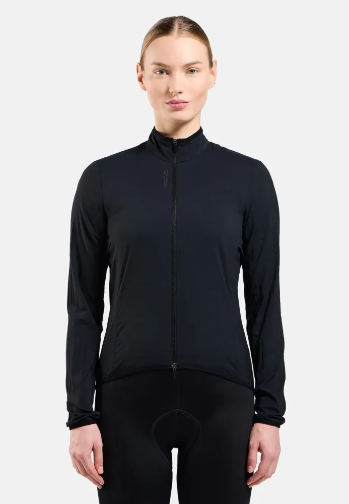 Odlo Zeroweight Windproof Radjacke für Damen - Radsport - schwarz, XL
