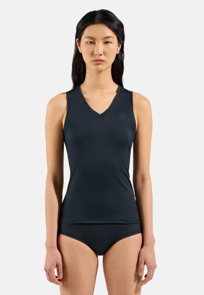 Odlo Active F-Dry Light Base Layer Tank für Damen - Wandern, Radsport - marineblau, XS