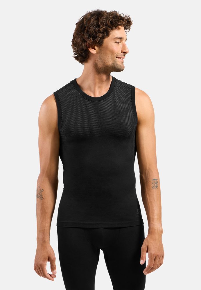 Odlo Performance Light Base Layer Tank für Herren - Radsport, Running - schwarz, XXL