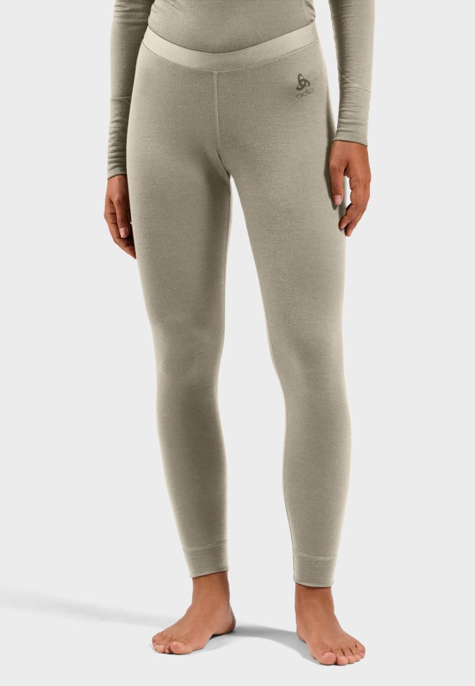 Odlo Merino 160 Base Layer Tights für Damen - Wandern, Ski & Snow - beige, M
