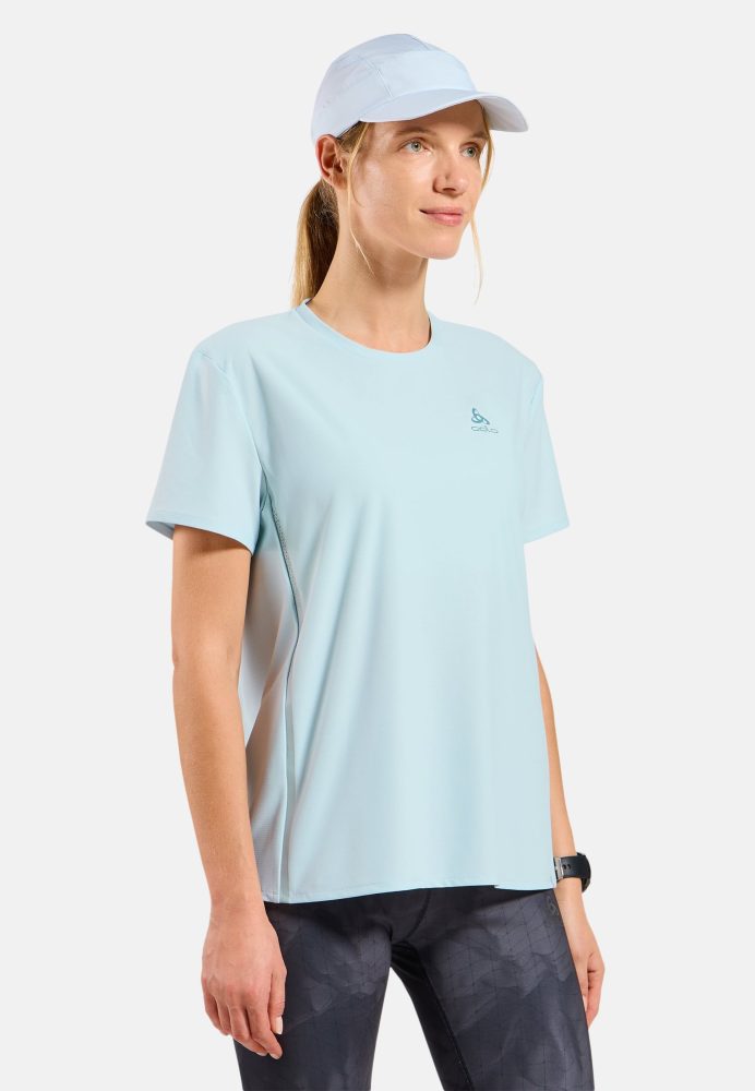 Odlo Zeroweight Chill-Tec Lauf-T-Shirt für Damen - Training, Running - blau, XS