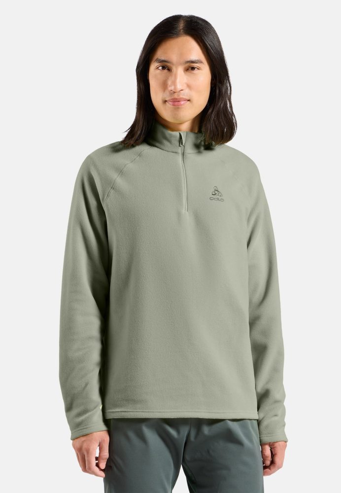 Odlo Rigi Mid Layer Half-Zip für Herren - Wandern, Ski & Snow - grün, M