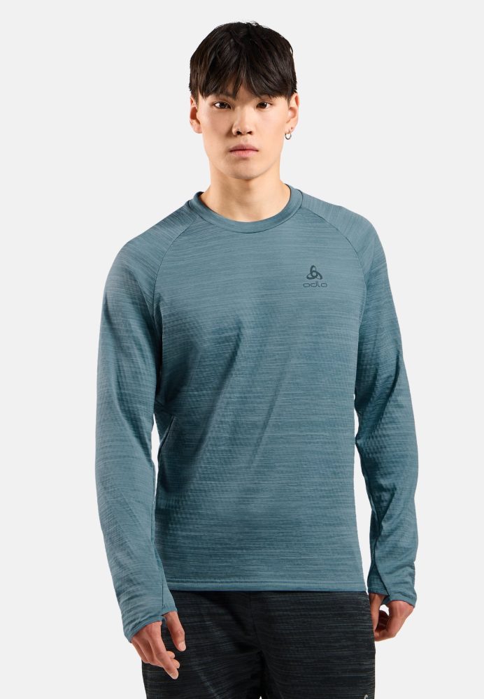 Odlo Essential Thermal Lauf-Mid Layer für Herren - Training, Running - blau, XL