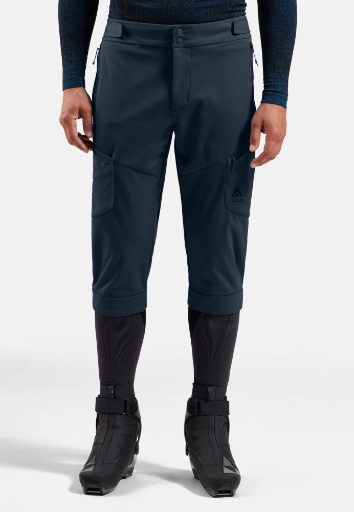 Odlo Zeroweight Windproof Kb Langlauf-Knickerbocker für Herren - Skilanglauf - blau, S