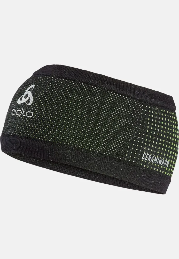 Odlo Velocity Ceramiwarm Stirnband - Skilanglauf, Radsport - schwarz, OneSize