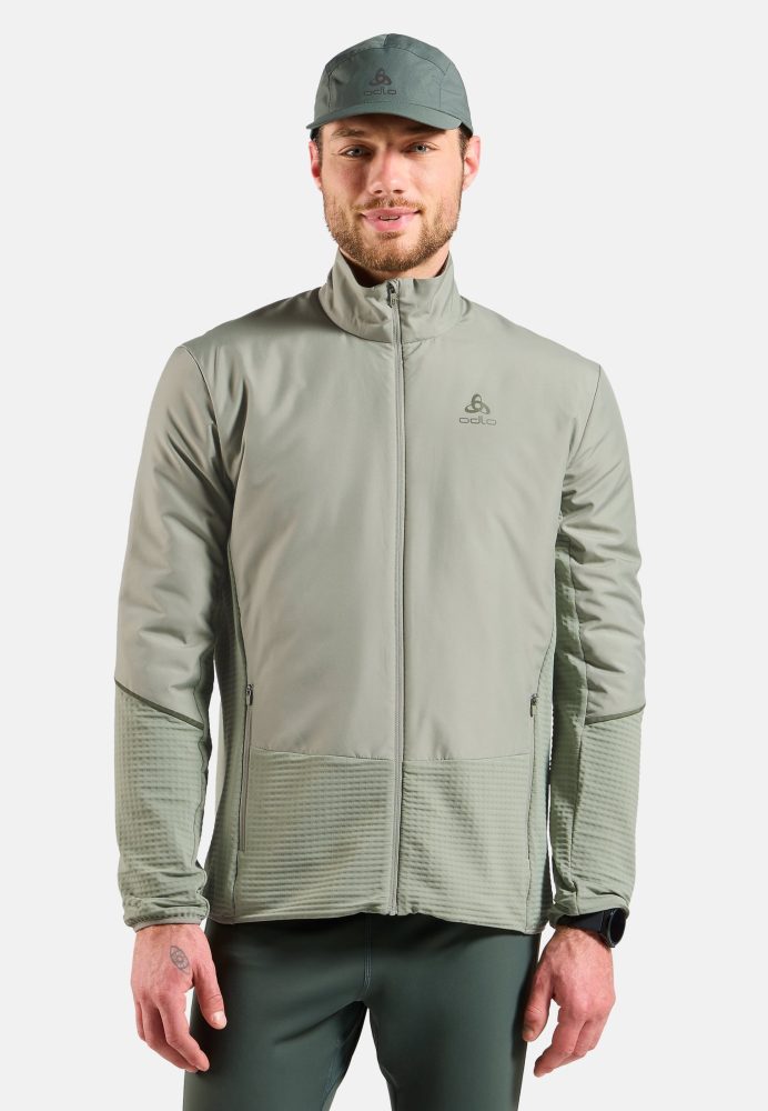 Odlo Essential Insulator Hybrid Laufjacke für Herren - Running - grün, M