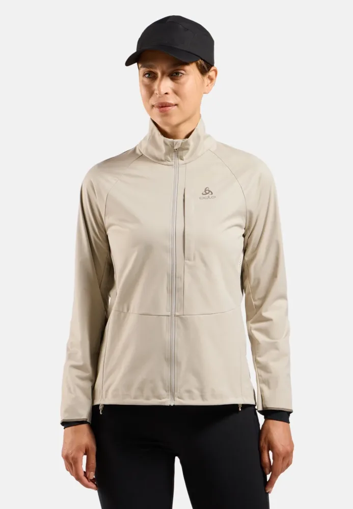 Odlo Zeroweight Pro Warm Laufjacke für Damen - Running - beige, XS