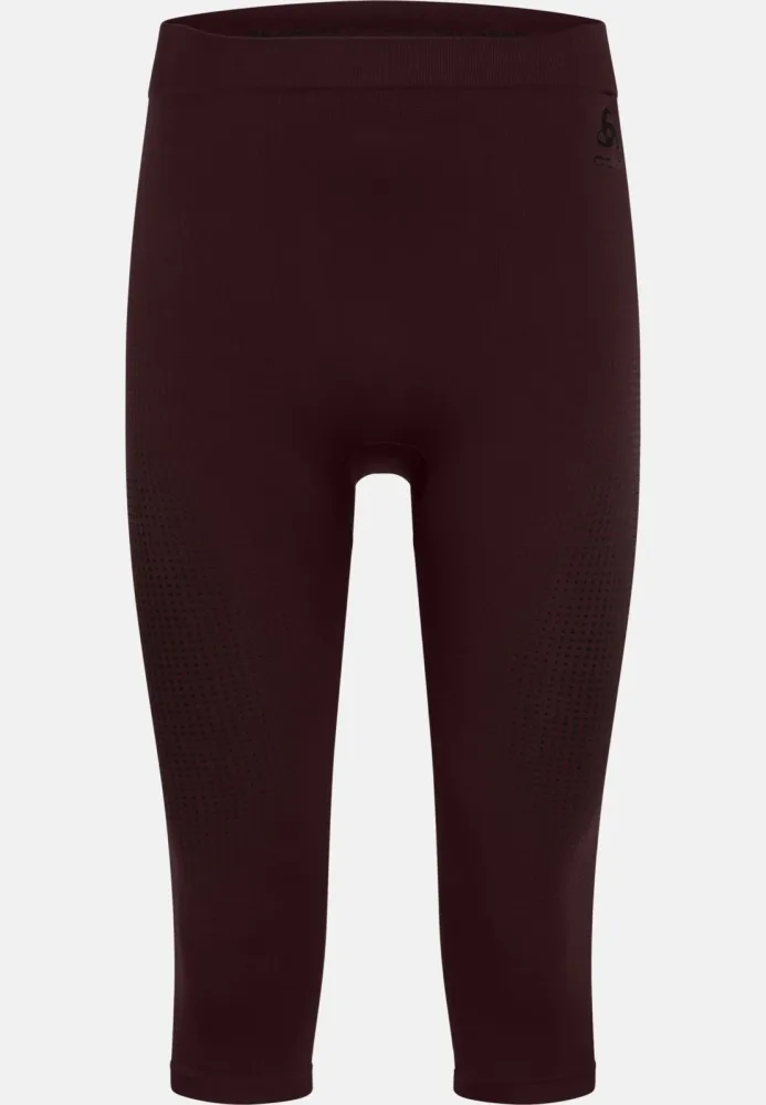 Odlo Performance Warm Base Layer 3/4 Tights für Herren - Skilanglauf, Ski & Snow - maron, S