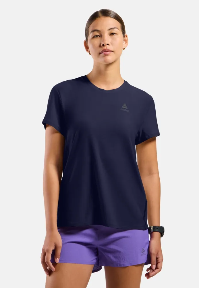 Odlo Zeroweight Chill-Tec Lauf-T-Shirt für Damen - Training, Running - marineblau, XS