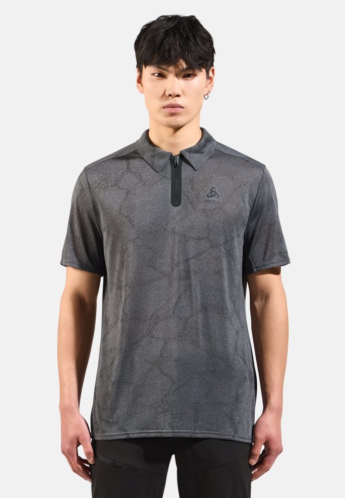 Odlo Ascent Chilltec Poloshirt für Herren - Wandern - grau, L