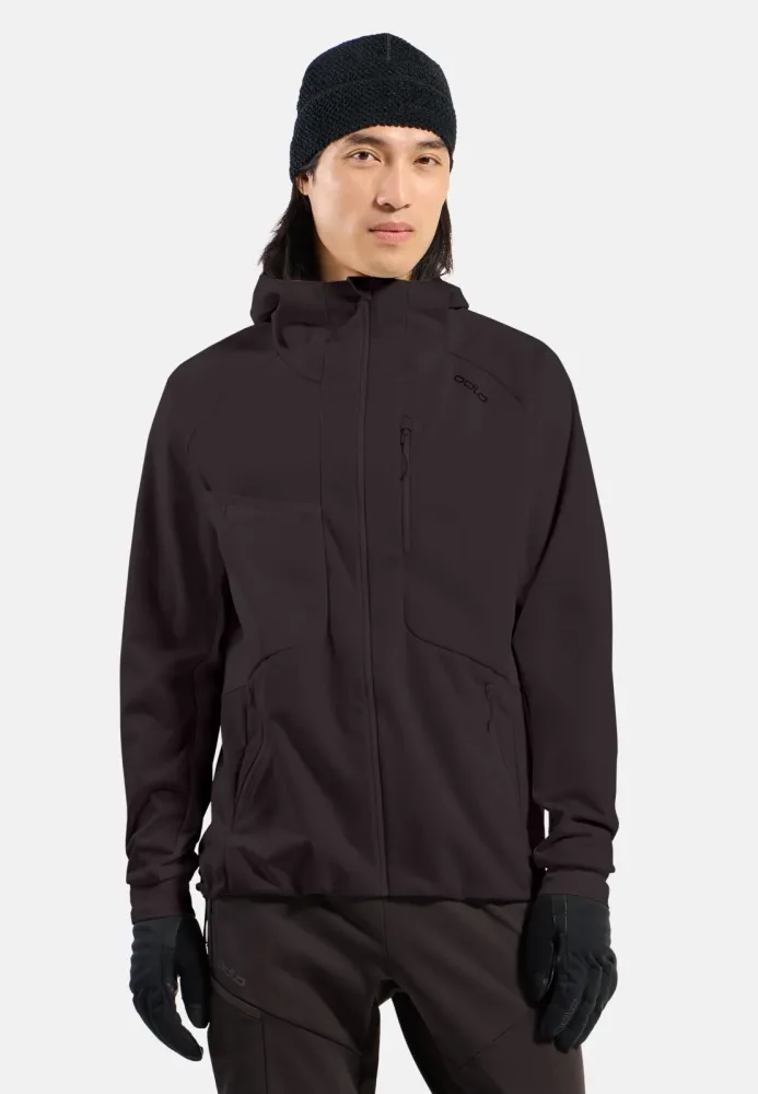 Odlo Zeroweight Windproof X Warm Langlaufjacke für Herren - Skilanglauf - braun, M