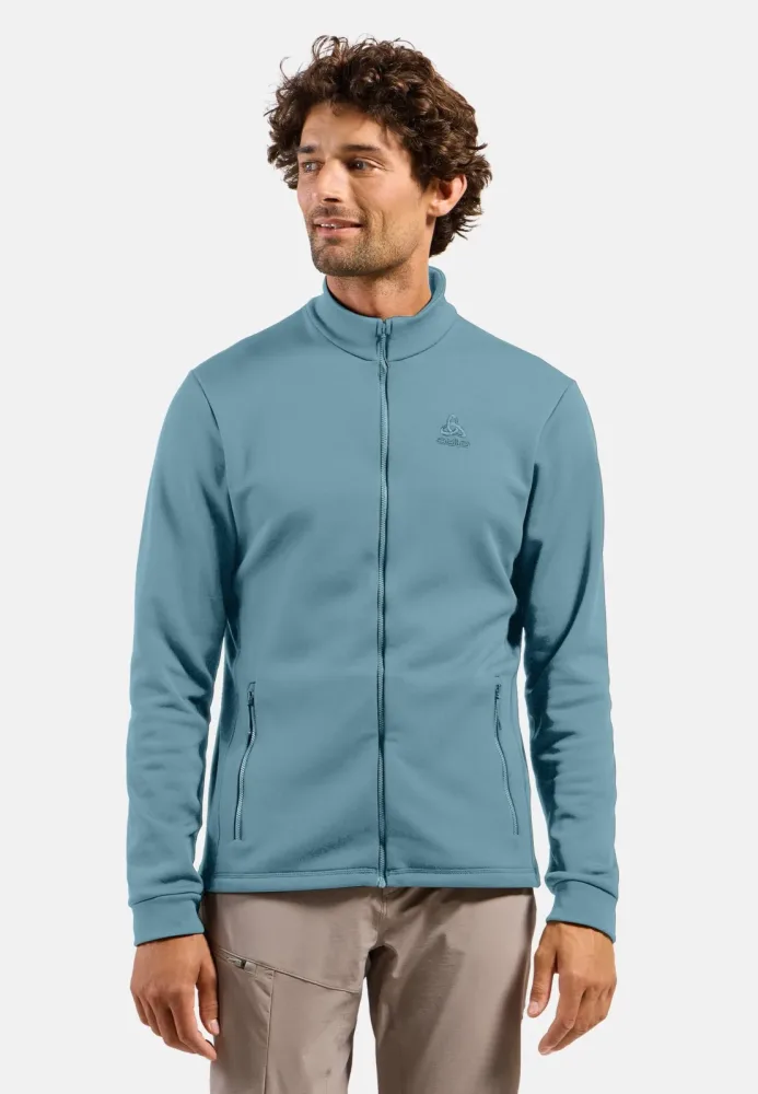 Odlo Berra Mid Layer Full-Zip für Herren - Wandern, Ski & Snow - blau, XXL
