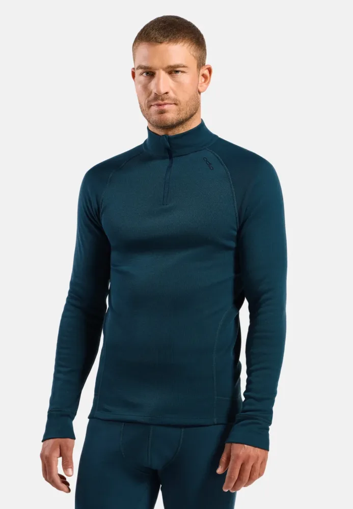 Odlo Active X-Warm Base Layer Half-Zip für Herren - Wandern, Ski & Snow - marineblau, M