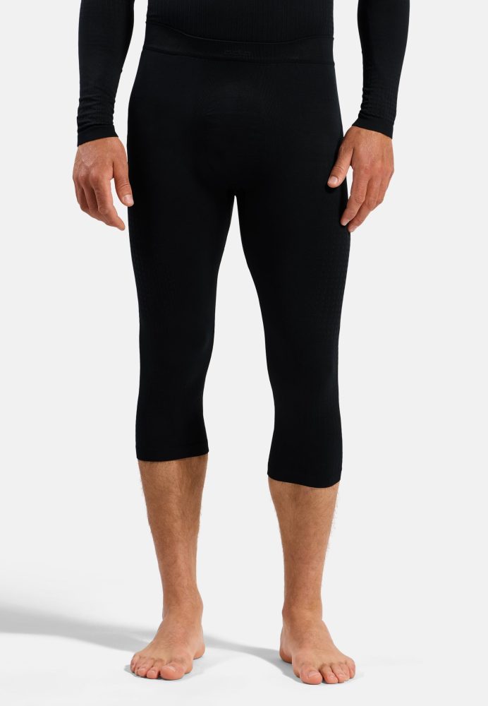 Odlo Performance Warm Base Layer 3/4 Tights für Herren - Skilanglauf, Ski & Snow - schwarz, L