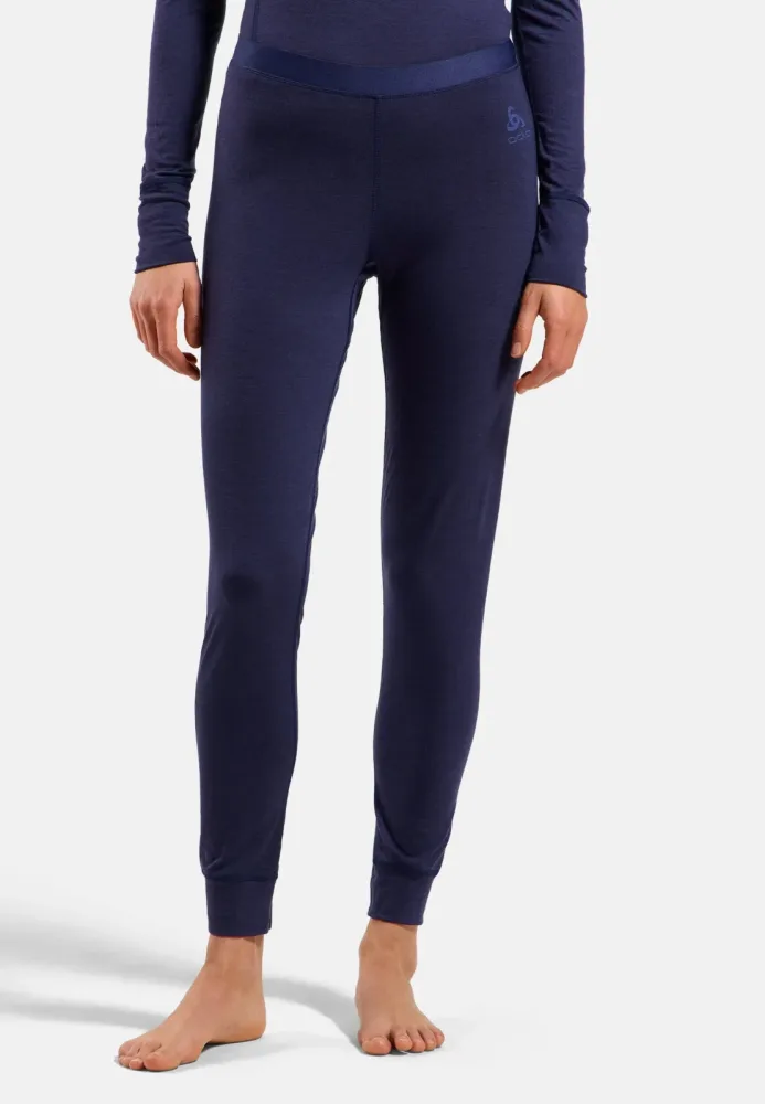 Odlo Merino 200 Base Layer Tights für Damen - Wandern, Ski & Snow - blau, S