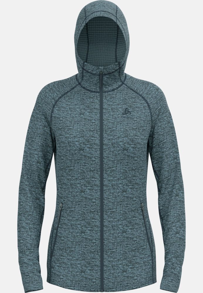 Odlo Tencia Hoodie Full-Zip für Damen - Wandern - blau, S