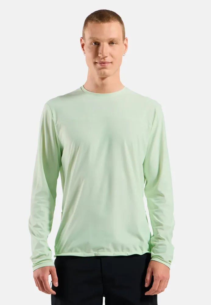 Odlo Explorer Cargo Langarm-Radshirt für Herren - Gravel, Radsport - grün, L