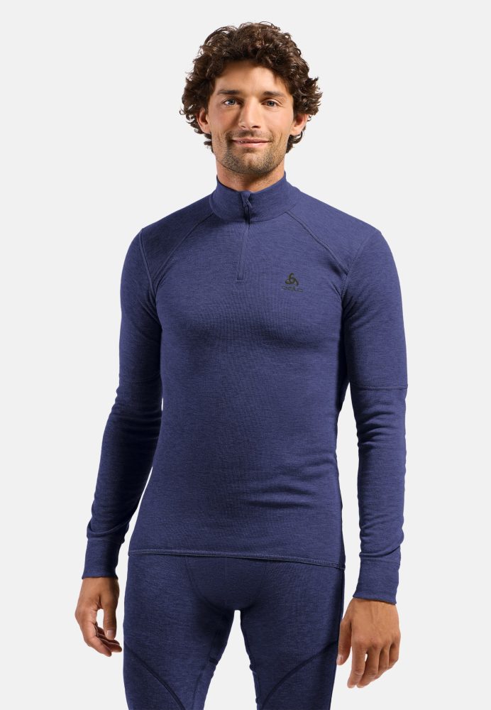 Odlo Active X-Warm Base Layer Half-Zip für Herren - Ski & Snow - lila, M