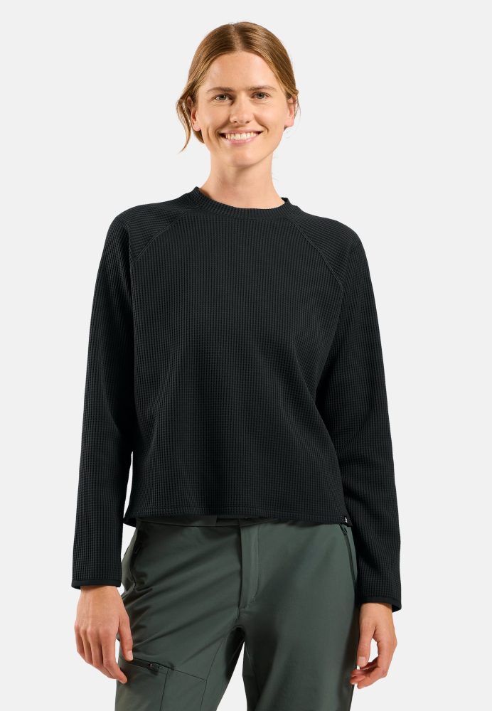 Odlo Cubic Mid Layer für Damen - Wandern, Training - schwarz, XS