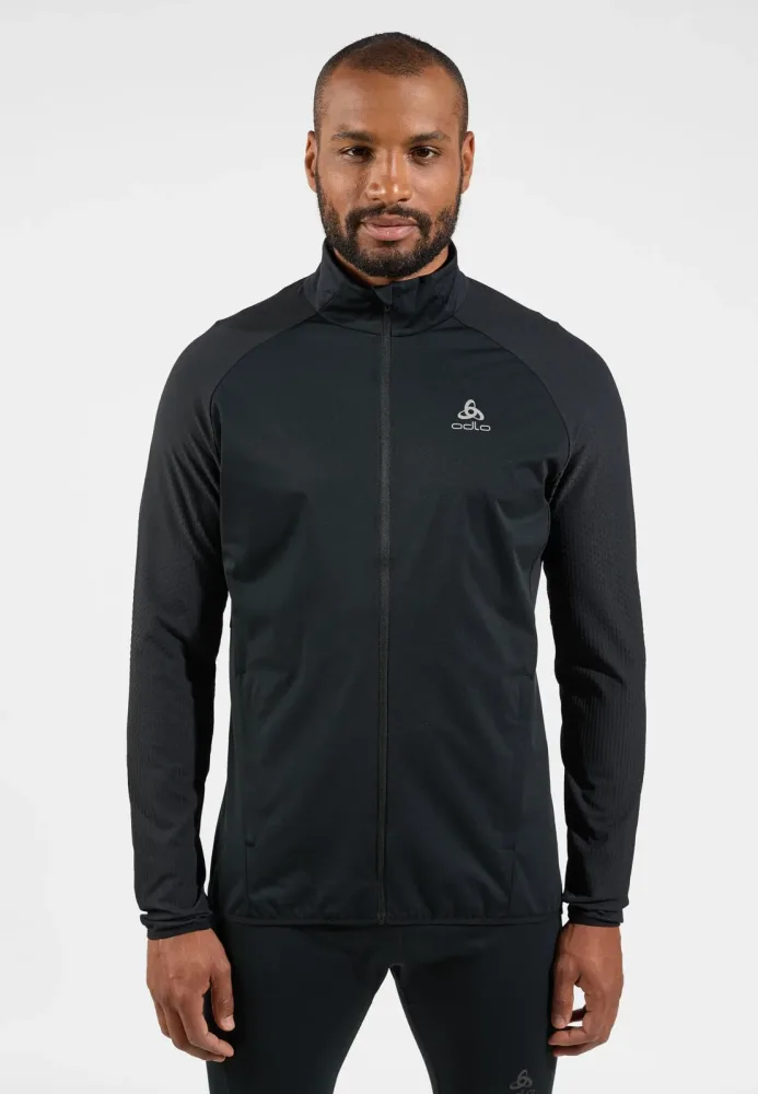 Odlo Zeroweight Warm Hybrid Laufjacke für Herren - Training, Running - schwarz, S