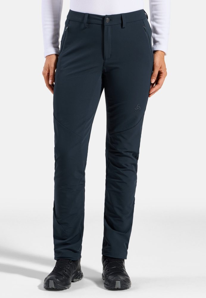 Odlo Ascent Warm Hose für Damen - Wandern - marineblau, 48