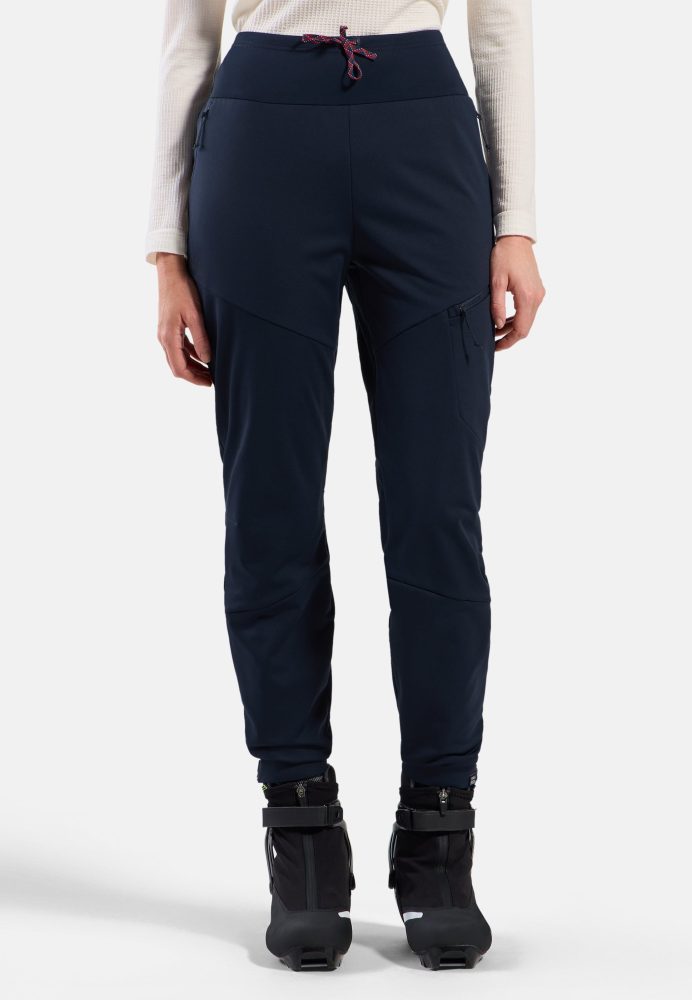 Odlo Zeroweight X-Warm Insulated 80th Anniversary Laufhose für Damen - Skilanglauf - marineblau, S