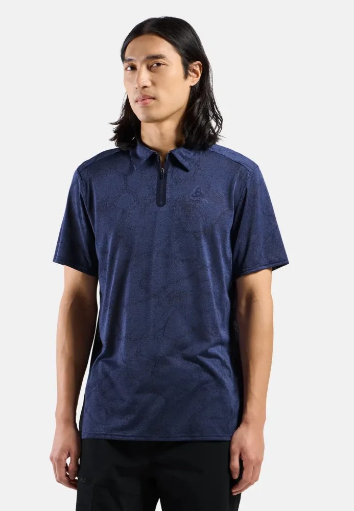 Odlo Ascent Chilltec Poloshirt für Herren - Wandern - blau, XL