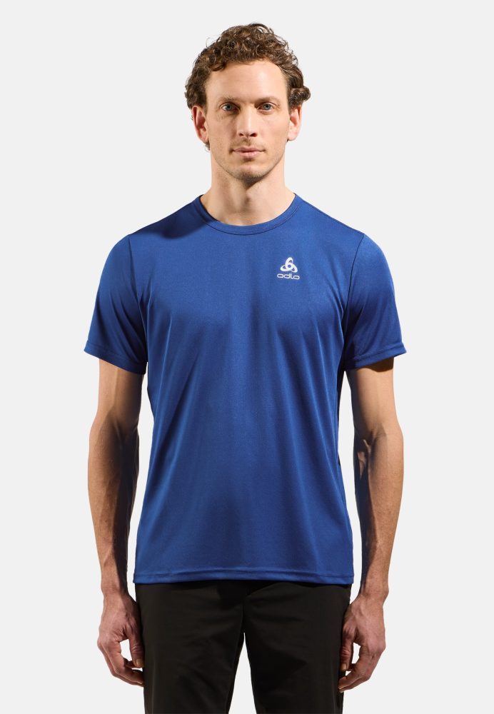 Odlo Cardada T-Shirt für Herren - Wandern, Casual Comfort - blau, S